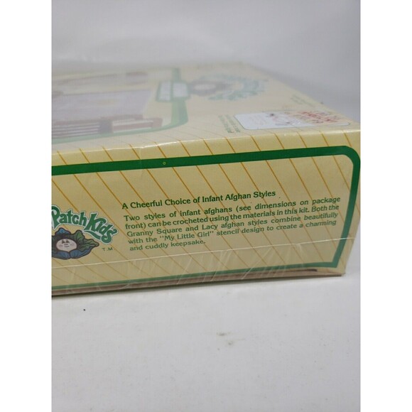 1984 Cabbage Patch Kids Afghan Stenciling Kit New Old Stock Sealed USA Vintage - Picture 16 of 16
